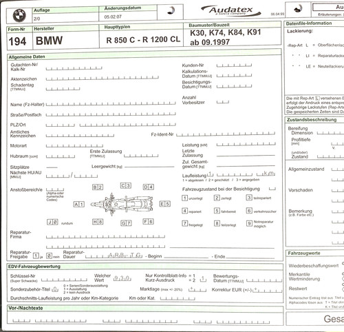 Bmw r850c r1200cl parti - -,
